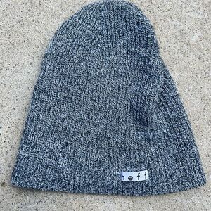 Neff Beanie Black Solid Unisex Foldable One Size Acrylic Street Watch Cap